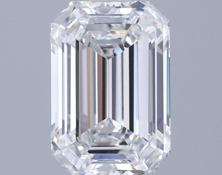 1.39 Carat Emerald Shaped, Ideal Cut, E Color, VVS1 Clarity, IGI Certified Lab Grown Diamond