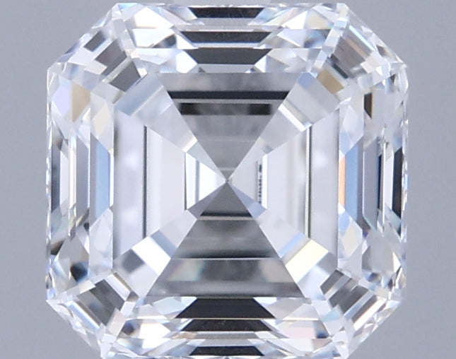 2.00 Carat Asscher Shaped, Ideal Cut, E Color, VVS1 Clarity, IGI Certified Lab Grown Diamond