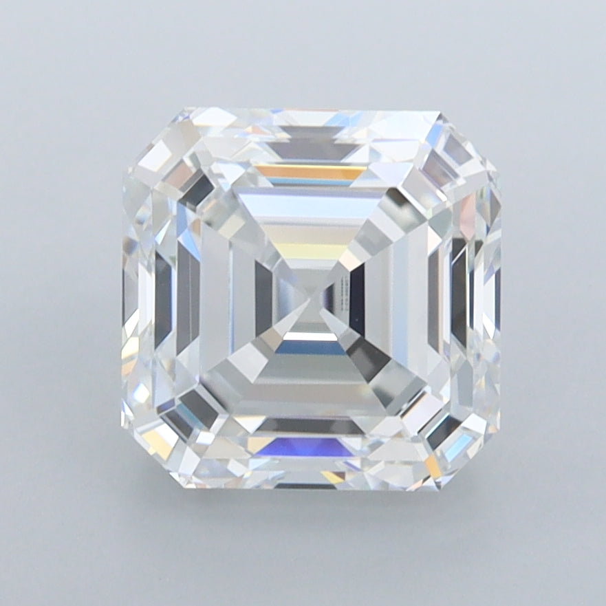 2.78 Carat Asscher Shaped, Ideal Cut, E Color, VVS1 Clarity, IGI Certified Lab Grown Diamond