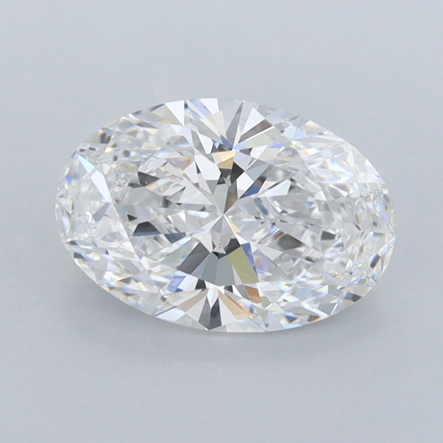 1.46 Carat Oval Shaped, Ideal Cut, D Color, VVS1 Clarity, IGI Certified Lab Grown Diamond
