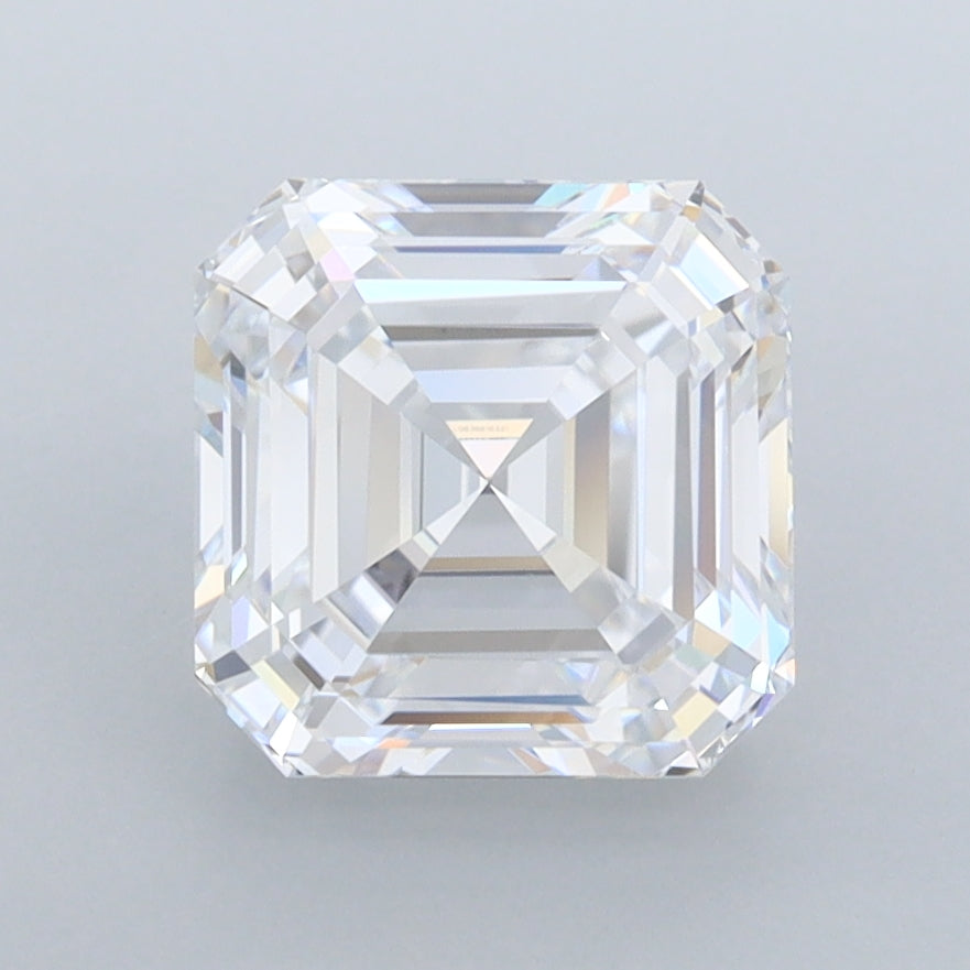 2.53 Carat Asscher Shaped, Ideal Cut, D Color, VVS1 Clarity, IGI Certified Lab Grown Diamond