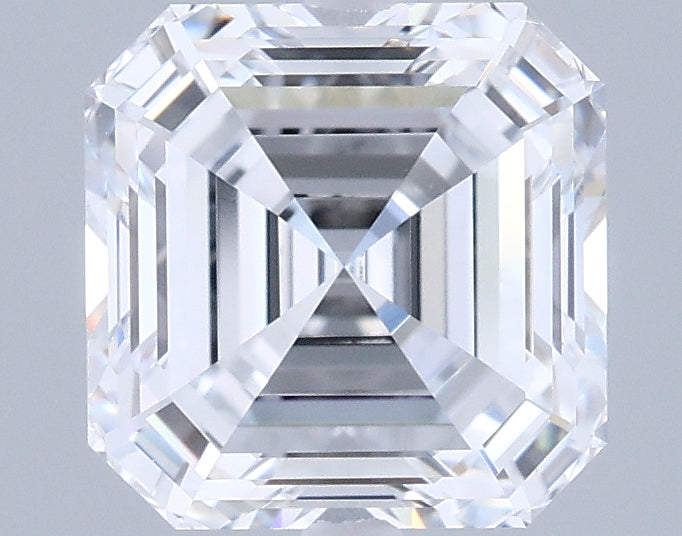 2.04 Carat Asscher Shaped, Excellent Cut, E Color, VVS1 Clarity, IGI Certified Lab Grown Diamond