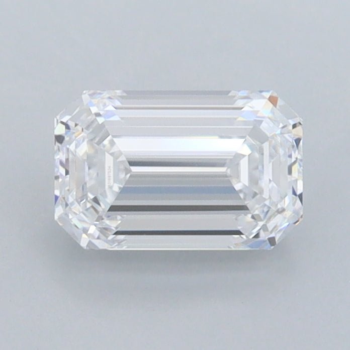0.96 Carat Emerald Shaped, Ideal Cut, D Color, VVS2 Clarity, IGI Certified Lab Grown Diamond
