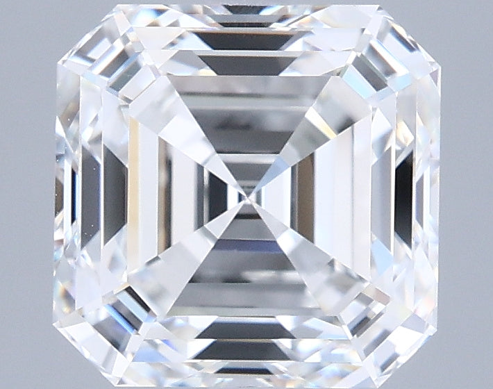 3.10 Carat Asscher Shaped, Ideal Cut, E Color, VVS1 Clarity, IGI Certified Lab Grown Diamond