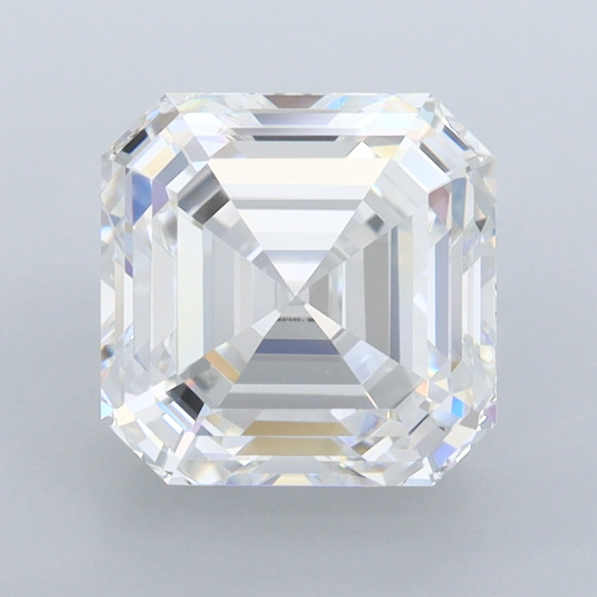 3.07 Carat Asscher Shaped, Ideal Cut, E Color, VVS1 Clarity, IGI Certified Lab Grown Diamond