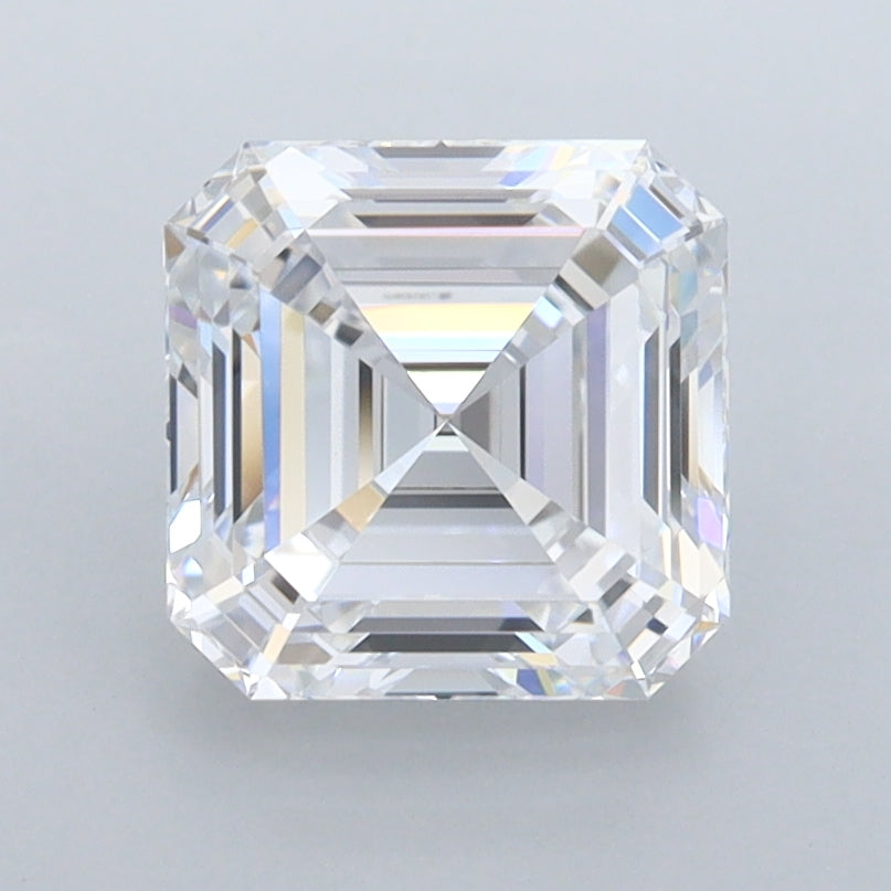 2.05 Carat Asscher Shaped, Ideal Cut, D Color, FL Clarity, IGI Certified Lab Grown Diamond