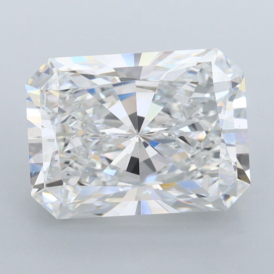 3.04 Carat Radiant Shaped, Ideal Cut, E Color, FL Clarity, IGI Certified Lab Grown Diamond
