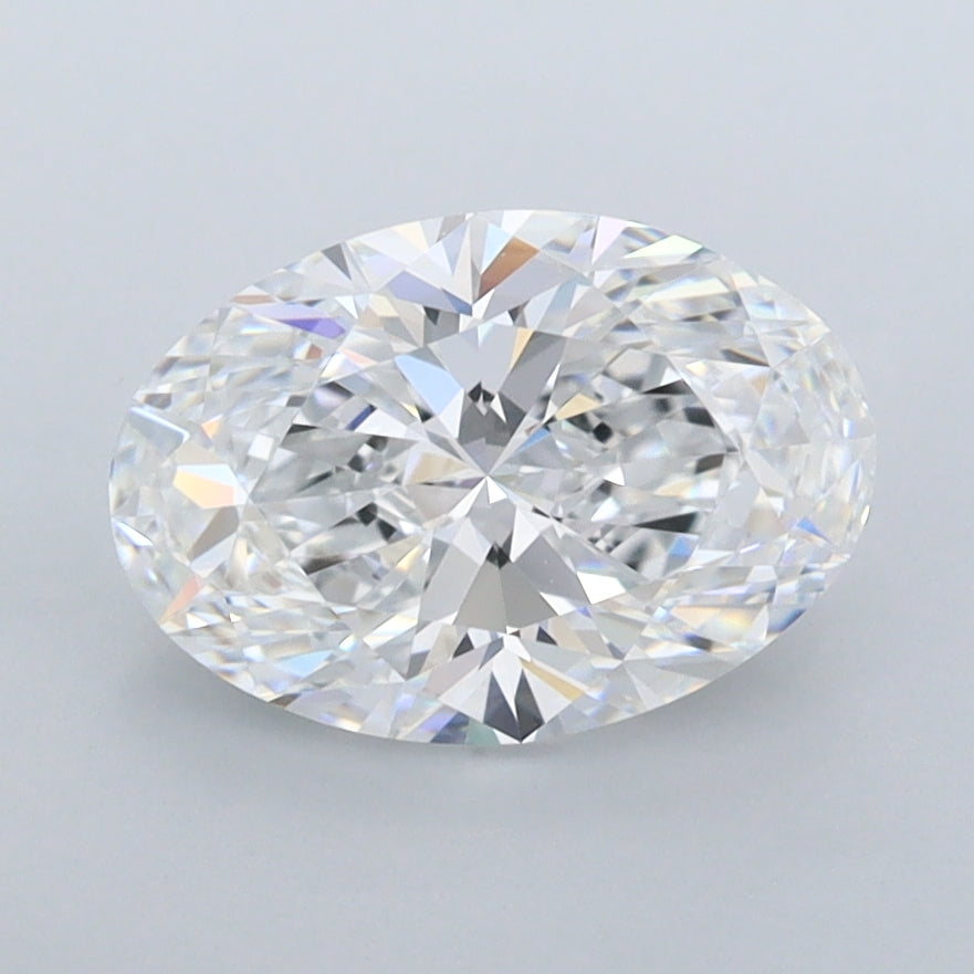 1.78 Carat Oval Shaped, Ideal Cut, D Color, IF Clarity, IGI Certified Lab Grown Diamond