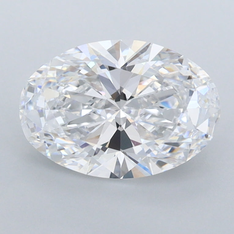 1.47 Carat Oval Shaped, Ideal Cut, D Color, FL Clarity, IGI Certified Lab Grown Diamond