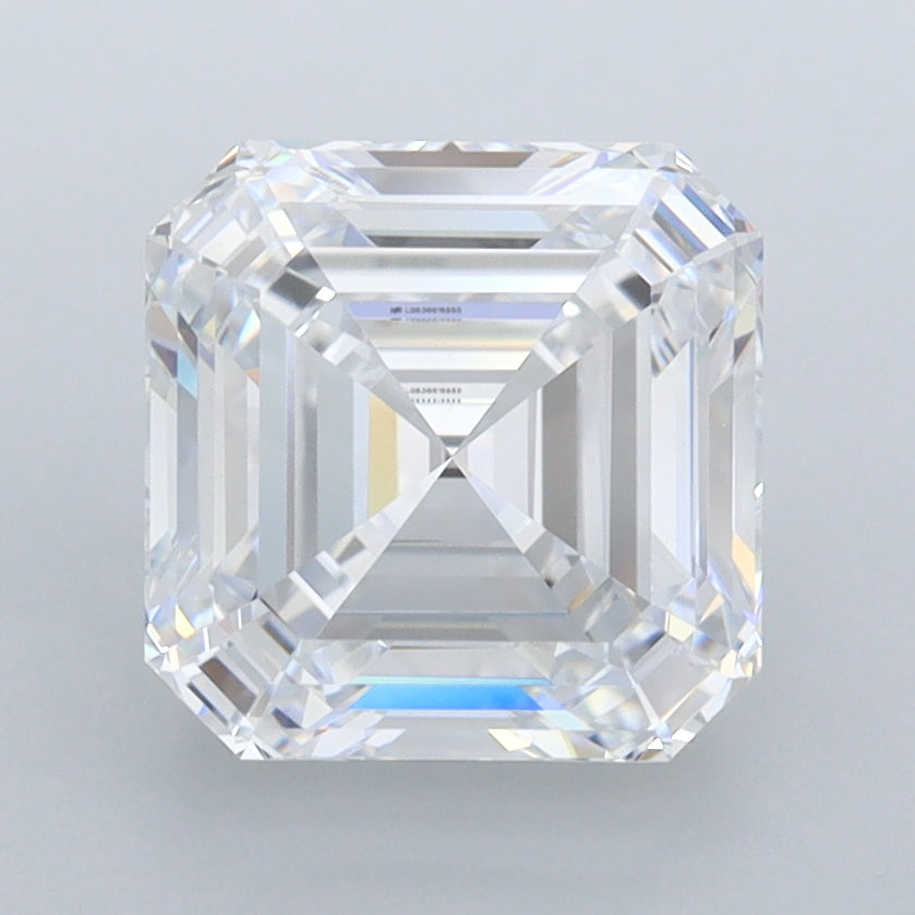 2.78 Carat Asscher Shaped, Ideal Cut, E Color, FL Clarity, IGI Certified Lab Grown Diamond