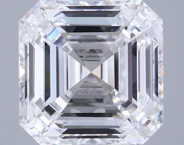 2.27 Carat Asscher Shaped, Ideal Cut, D Color, VVS1 Clarity, IGI Certified Lab Grown Diamond