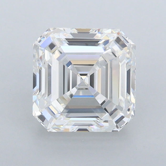 1.25 Carat Asscher Shaped, Ideal Cut, D Color, VVS1 Clarity, IGI Certified Lab Grown Diamond
