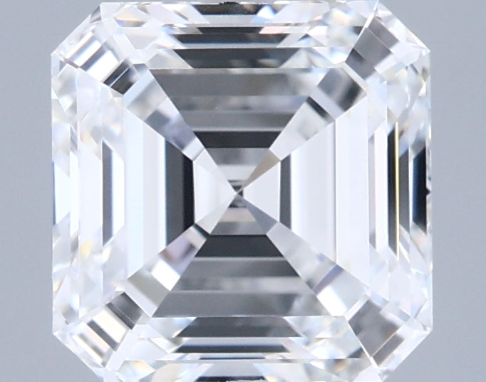 2.29 Carat Asscher Shaped, Ideal Cut, D Color, VVS1 Clarity, IGI Certified Lab Grown Diamond