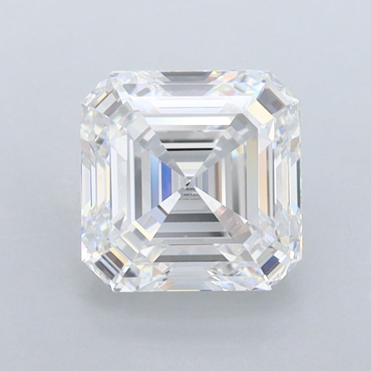 1.37 Carat Asscher Shaped, Ideal Cut, D Color, FL Clarity, IGI Certified Lab Grown Diamond