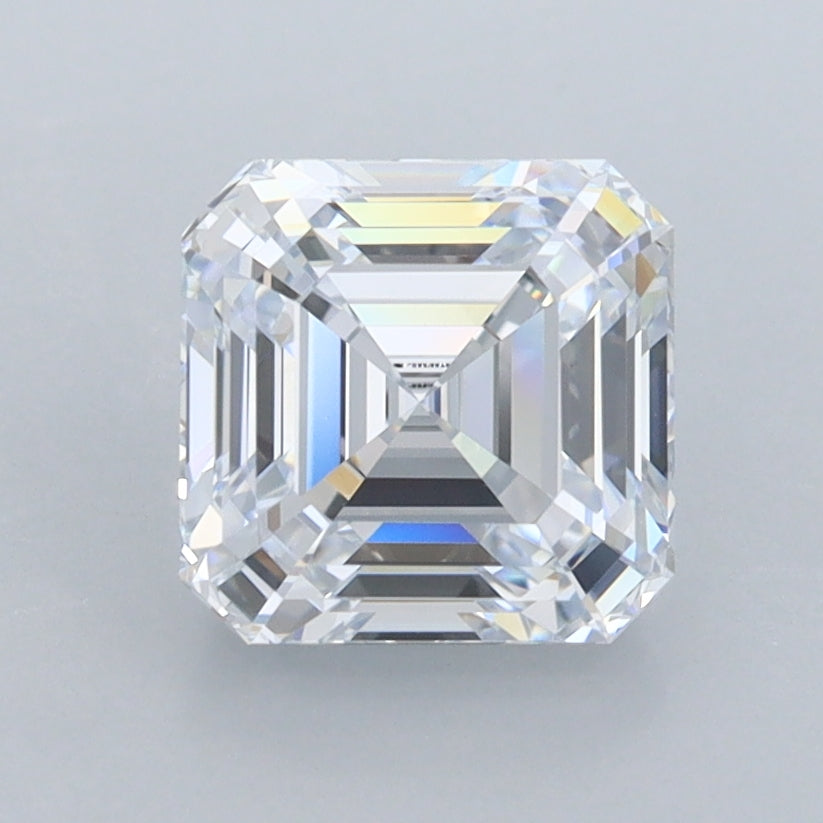 1.98 Carat Asscher Shaped, Very Good Cut, F Color, VVS1 Clarity, IGI Certified Lab Grown Diamond