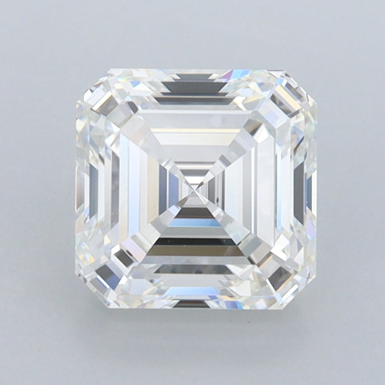 1.78 Carat Asscher Shaped, Ideal Cut, D Color, FL Clarity, IGI Certified Lab Grown Diamond