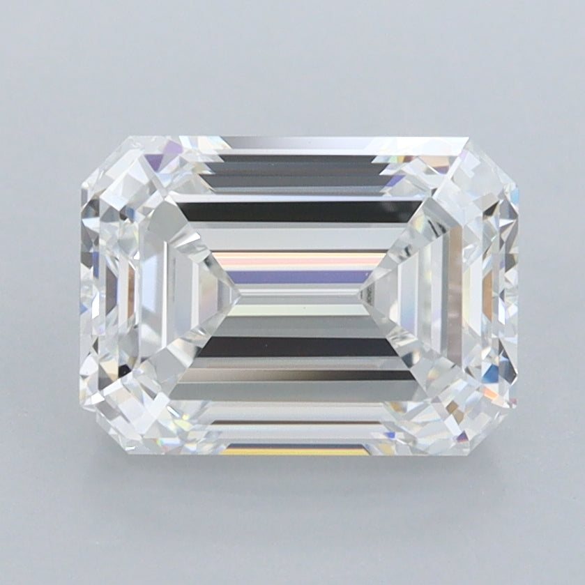 2.44 Carat Emerald Shaped, Ideal Cut, E Color, VVS1 Clarity, IGI Certified Lab Grown Diamond