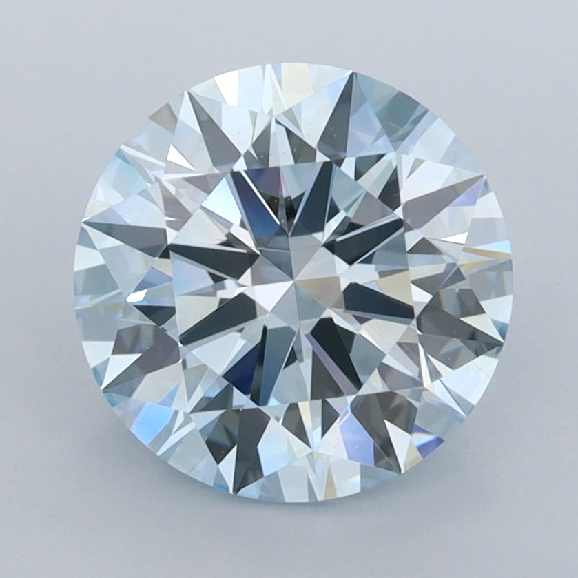 2.65 Carat Round Shaped, Ideal Cut, VS1 Clarity, IGI Certified Lab Grown Diamond