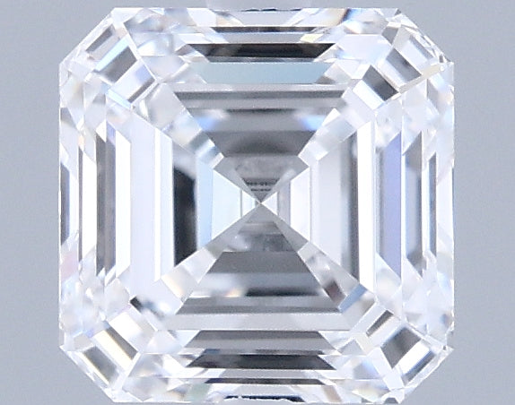 1.29 Carat Asscher Shaped, Ideal Cut, D Color, VVS1 Clarity, IGI Certified Lab Grown Diamond