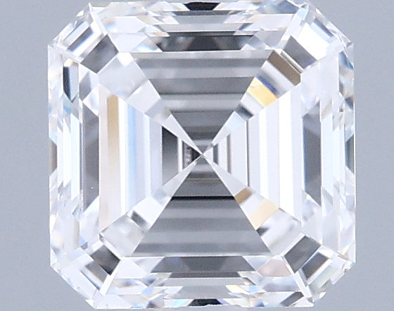 1.29 Carat Asscher Shaped, Ideal Cut, D Color, VVS1 Clarity, IGI Certified Lab Grown Diamond