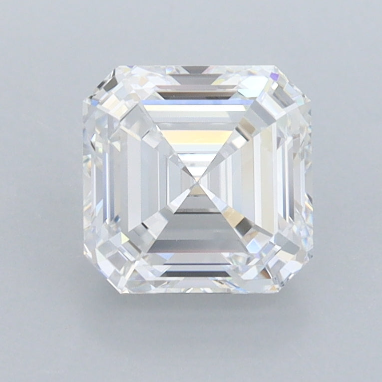 1.54 Carat Asscher Shaped, Ideal Cut, D Color, VVS1 Clarity, IGI Certified Lab Grown Diamond
