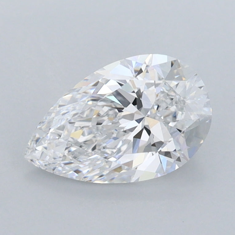 1.06 Carat Pear Shaped, Ideal Cut, D Color, VVS1 Clarity, IGI Certified Lab Grown Diamond