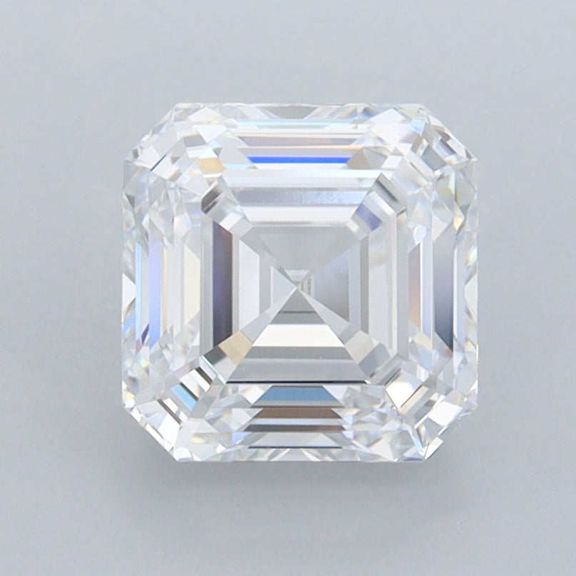 2.05 Carat Asscher Shaped, Ideal Cut, D Color, VVS1 Clarity, IGI Certified Lab Grown Diamond