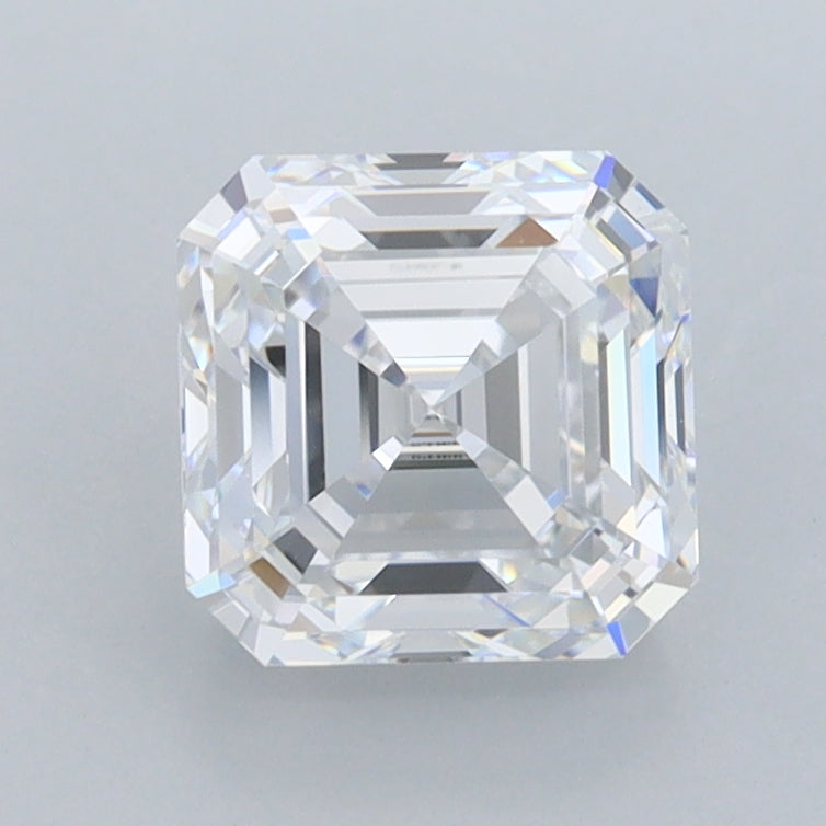1.81 Carat Asscher Shaped, Excellent Cut, D Color, FL Clarity, IGI Certified Lab Grown Diamond