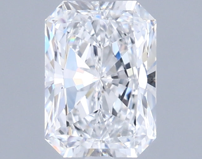 0.98 Carat Radiant Shaped, Ideal Cut, D Color, VVS1 Clarity, IGI Certified Lab Grown Diamond