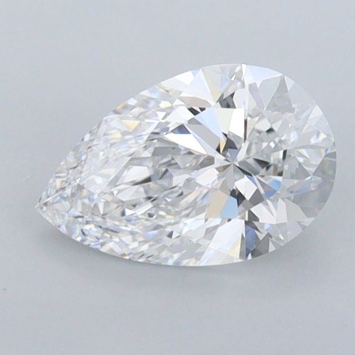 0.93 Carat Pear Shaped, Ideal Cut, D Color, VVS1 Clarity, IGI Certified Lab Grown Diamond