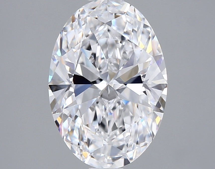 1.54 Carat Oval Shaped, Ideal Cut, D Color, VVS1 Clarity, IGI Certified Lab Grown Diamond