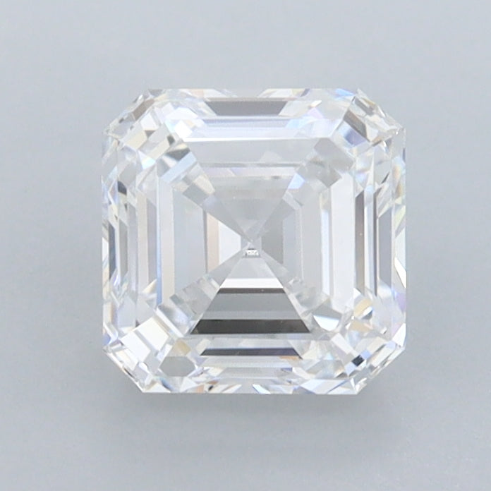 1.26 Carat Asscher Shaped, Ideal Cut, D Color, VVS1 Clarity, IGI Certified Lab Grown Diamond