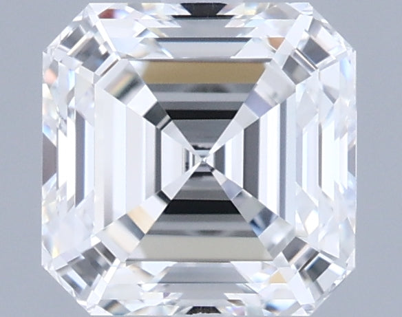 1.28 Carat Asscher Shaped, Ideal Cut, E Color, VVS1 Clarity, IGI Certified Lab Grown Diamond