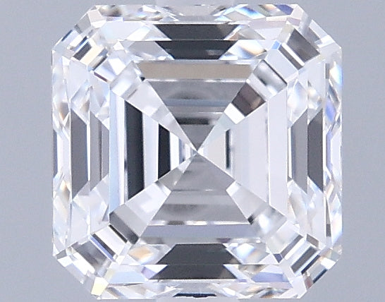 1.59 Carat Asscher Shaped, Excellent Cut, D Color, VVS1 Clarity, IGI Certified Lab Grown Diamond