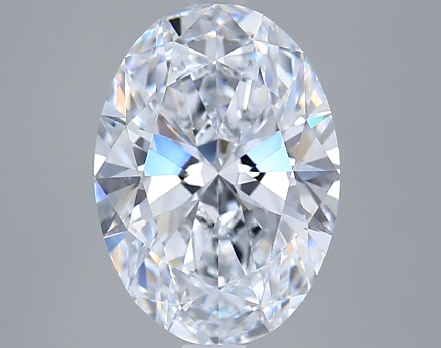 3.01 Carat Oval Shaped, Ideal Cut, E Color, VVS1 Clarity, IGI Certified Lab Grown Diamond