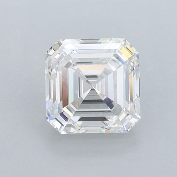 0.83 Carat Asscher Shaped, Ideal Cut, D Color, IF Clarity, IGI Certified Lab Grown Diamond