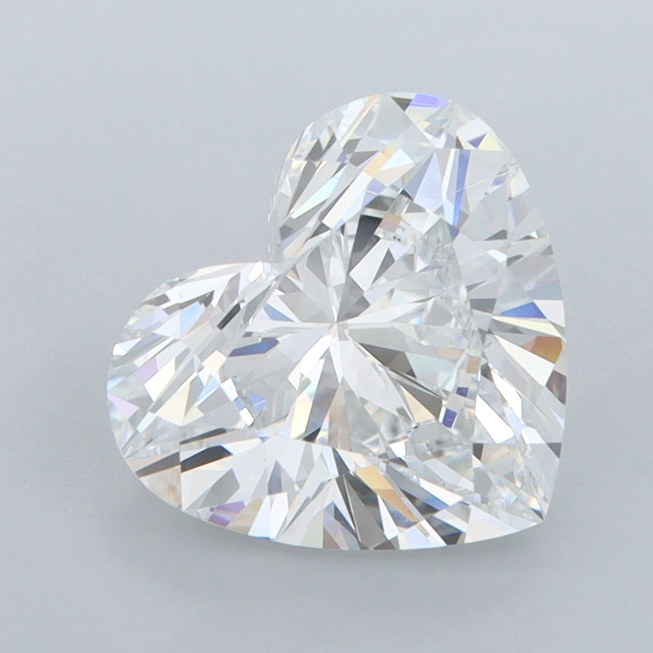 2.71 Carat Heart Shaped, Excellent Cut, E Color, VVS1 Clarity, IGI Certified Lab Grown Diamond