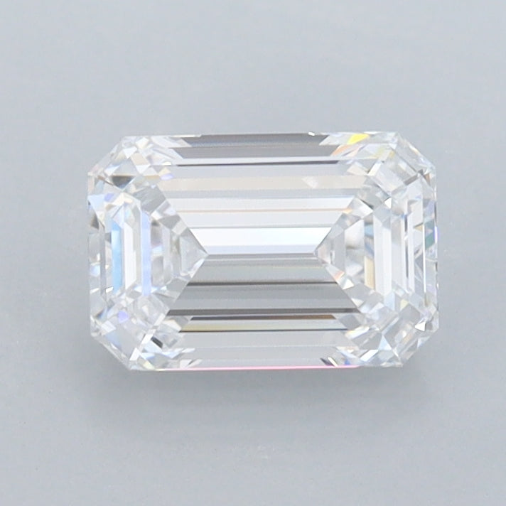 1.01 Carat Emerald Shaped, Ideal Cut, D Color, FL Clarity, IGI Certified Lab Grown Diamond