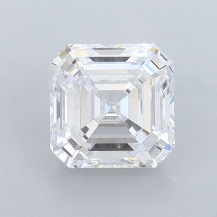 1.06 Carat Asscher Shaped, Ideal Cut, D Color, FL Clarity, IGI Certified Lab Grown Diamond