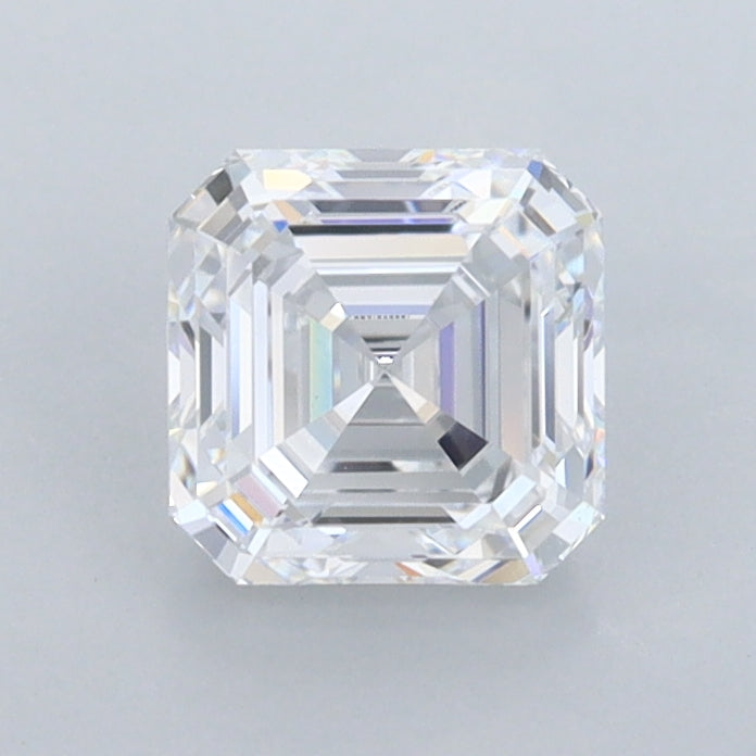 1.05 Carat Asscher Shaped, Ideal Cut, D Color, FL Clarity, IGI Certified Lab Grown Diamond