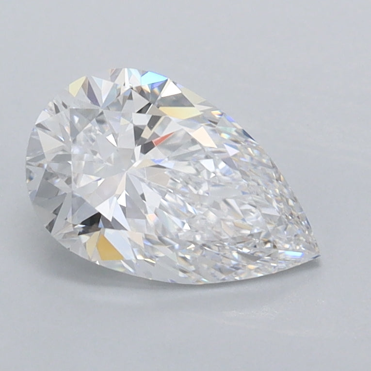 1.00 Carat Pear Shaped, Excellent Cut, D Color, VVS1 Clarity, IGI Certified Lab Grown Diamond