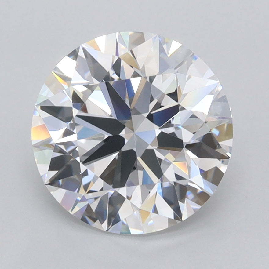 2.66 Carat Round Shaped, Ideal Cut, D Color, FL Clarity, IGI Certified Lab Grown Diamond
