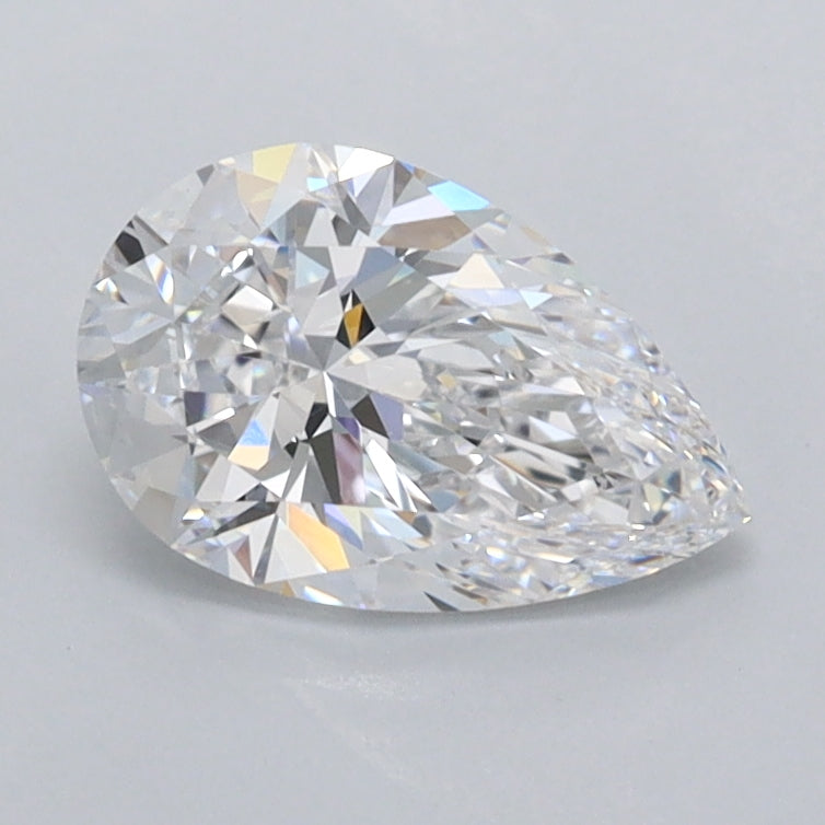 1.02 Carat Pear Shaped, Ideal Cut, D Color, VVS1 Clarity, IGI Certified Lab Grown Diamond