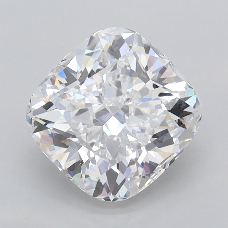 1.82 Carat Cushion Shaped, Ideal Cut, D Color, FL Clarity, IGI Certified Lab Grown Diamond
