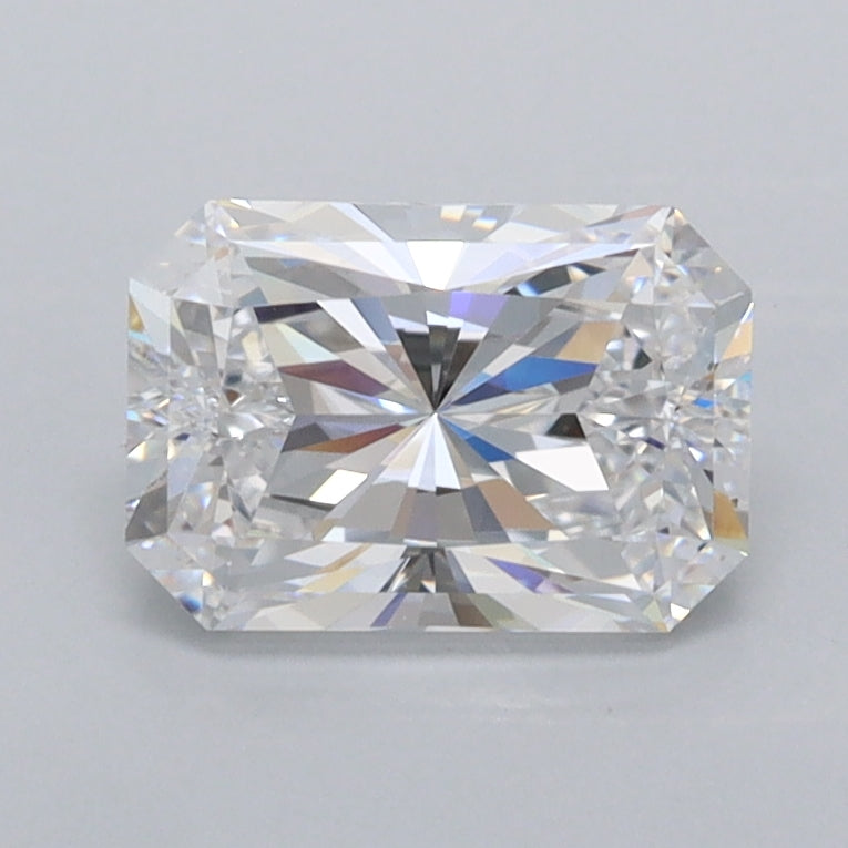 1.25 Carat Radiant Shaped, Ideal Cut, D Color, VVS1 Clarity, IGI Certified Lab Grown Diamond
