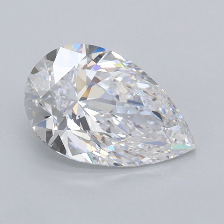 1.05 Carat Pear Shaped, Excellent Cut, D Color, FL Clarity, IGI Certified Lab Grown Diamond