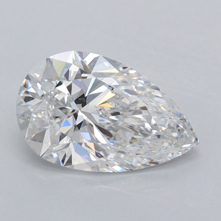1.00 Carat Pear Shaped, Ideal Cut, D Color, VVS1 Clarity, IGI Certified Lab Grown Diamond