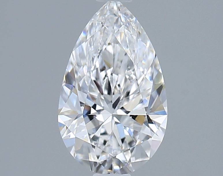 0.91 Carat Pear Shaped, Ideal Cut, D Color, IF Clarity, IGI Certified Lab Grown Diamond