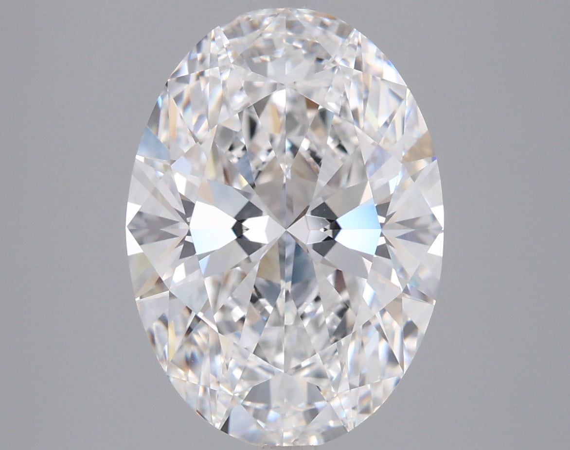 3.75 Carat Oval Shaped, Ideal Cut, D Color, VVS1 Clarity, IGI Certified Lab Grown Diamond