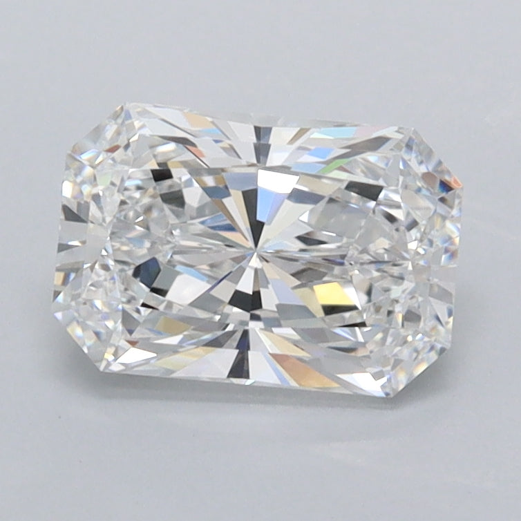 1.27 Carat Radiant Shaped, Ideal Cut, D Color, FL Clarity, IGI Certified Lab Grown Diamond